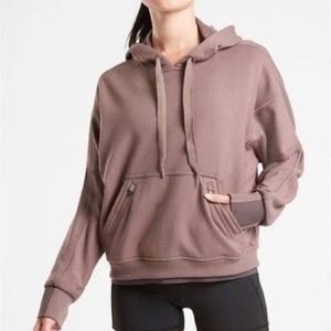Athleta Recover Hoodie Mauve Pink